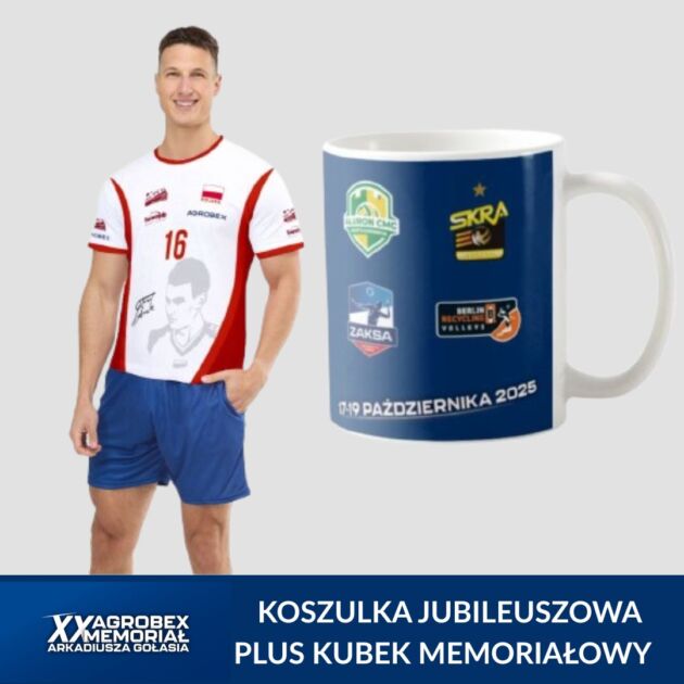 Koszulka jubileuszowa i kubek Memoriałowy