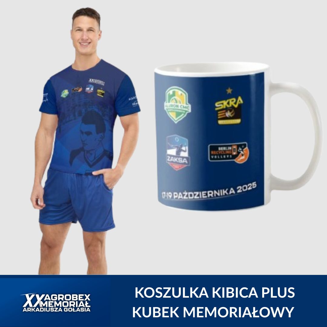 Koszulka granatowa i kubek Memoriałowy